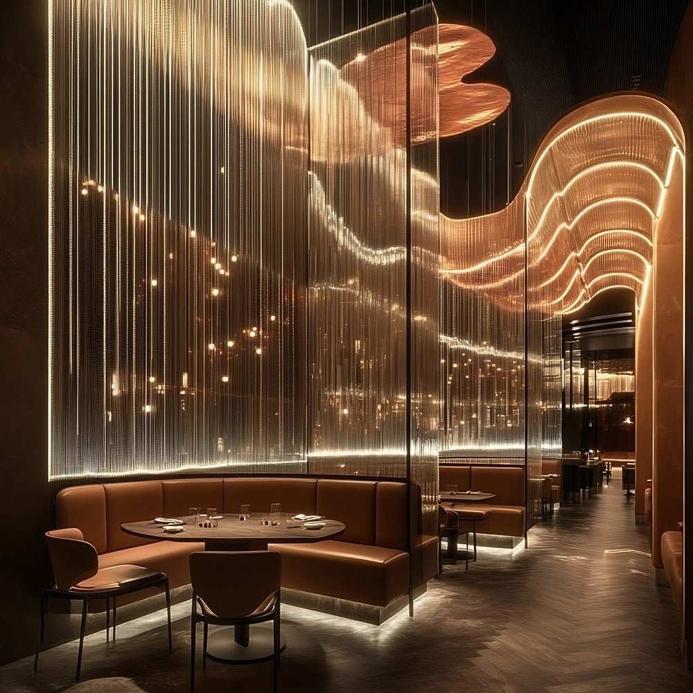 HUALIN Modern style hotel restaurant partition decorative screen dining area separation beautification