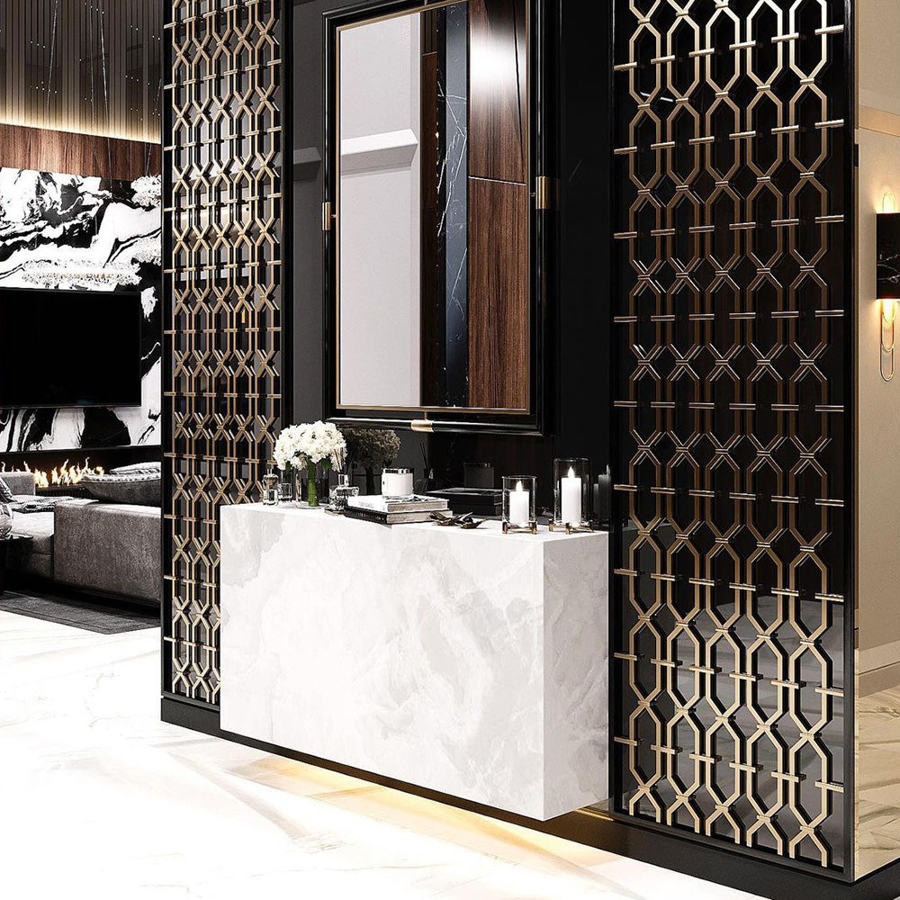 HUALIN Modern style hotel restaurant partition decorative screen dining area separation beautification