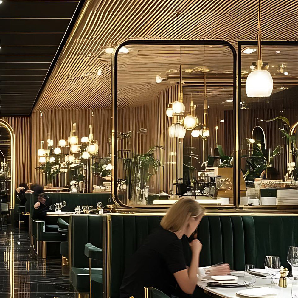 HUALIN Modern style hotel restaurant partition decorative screen dining area separation beautification