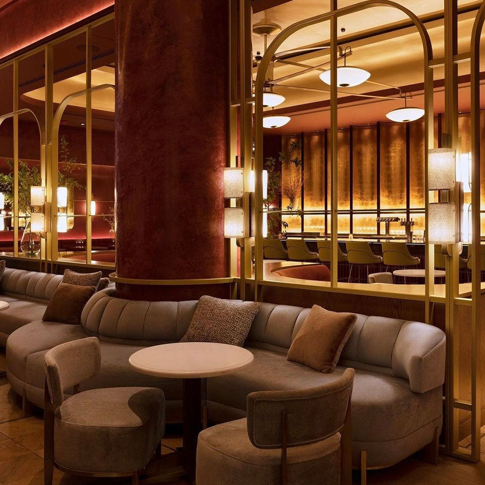 HUALIN Luxury restaurant hotel sofa booth customization
