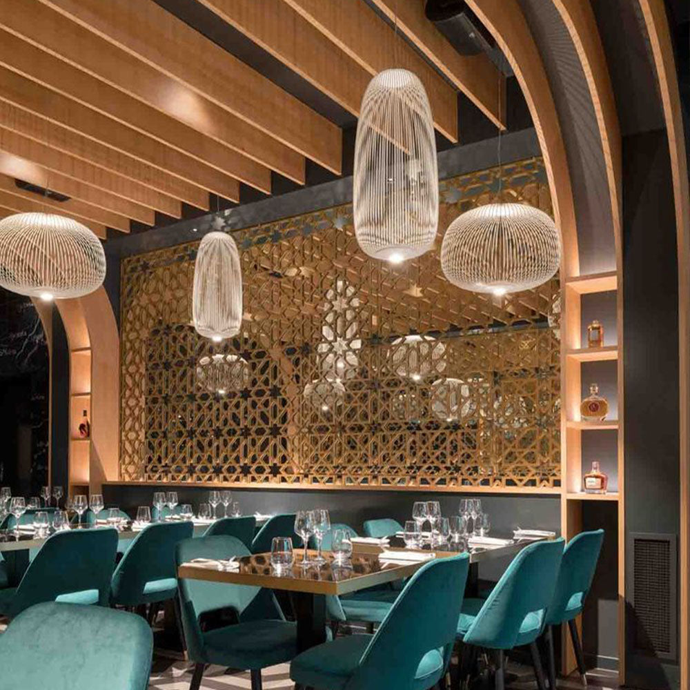 HUALIN Modern style hotel restaurant partition decorative screen dining area separation beautification