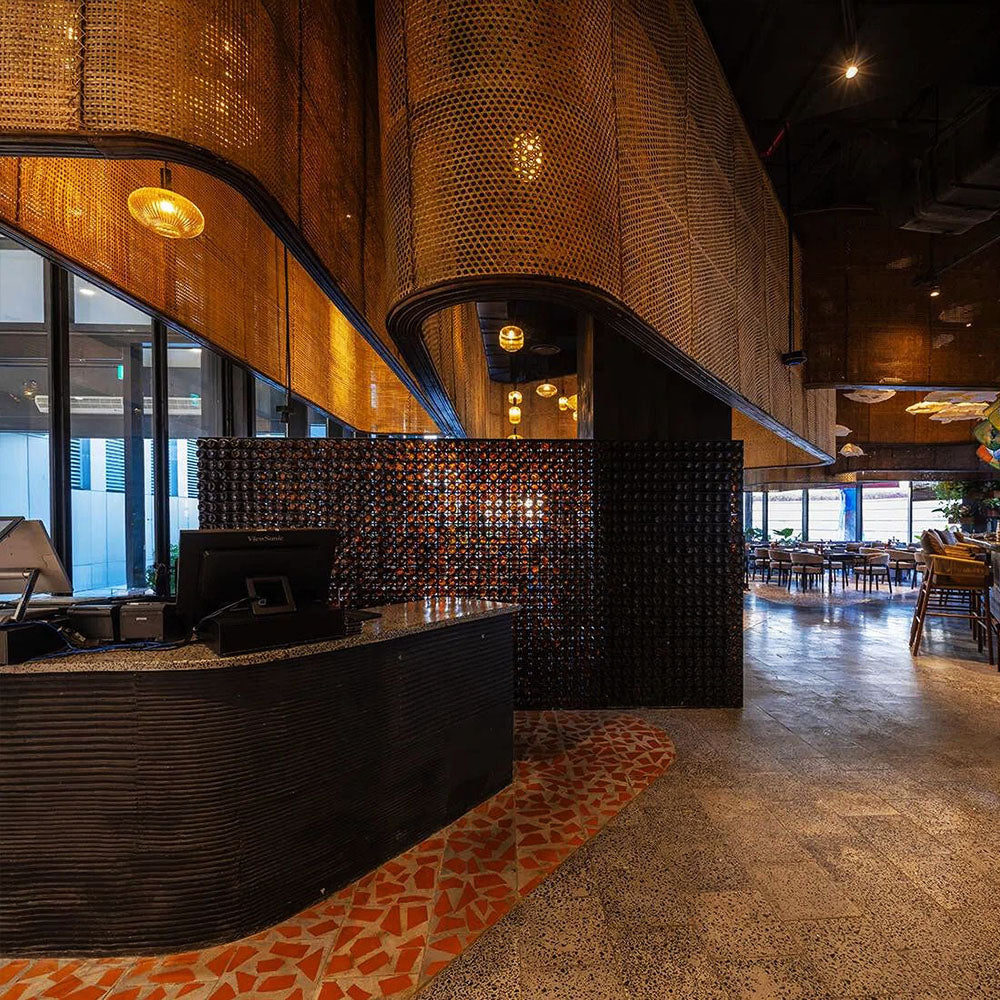 HUALIN Modern style hotel restaurant partition decorative screen dining area separation beautification