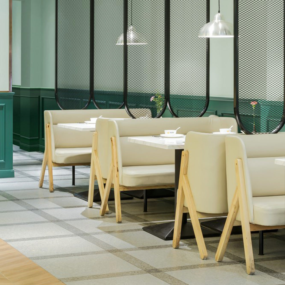HUALIN Luxurious sintered stone dining tables, solid wood dining tables, dining chairs and comfortable booths. Customizable materials, colors and sizes