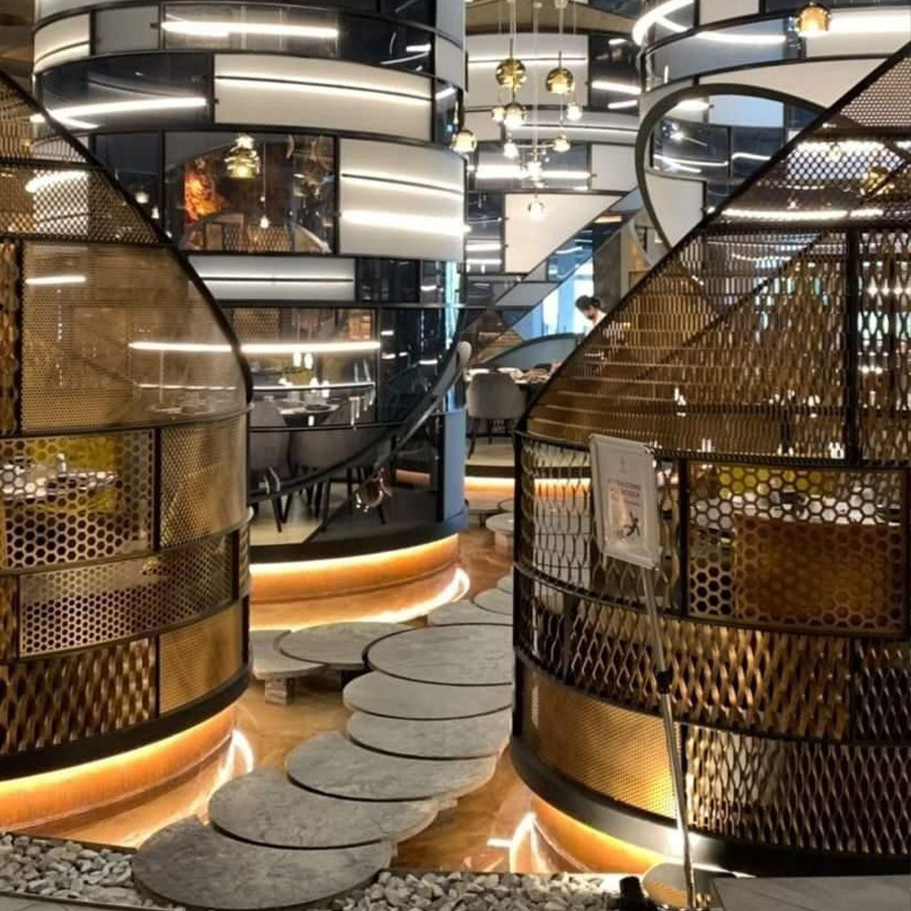 HUALIN Modern style hotel restaurant partition decorative screen dining area separation beautification
