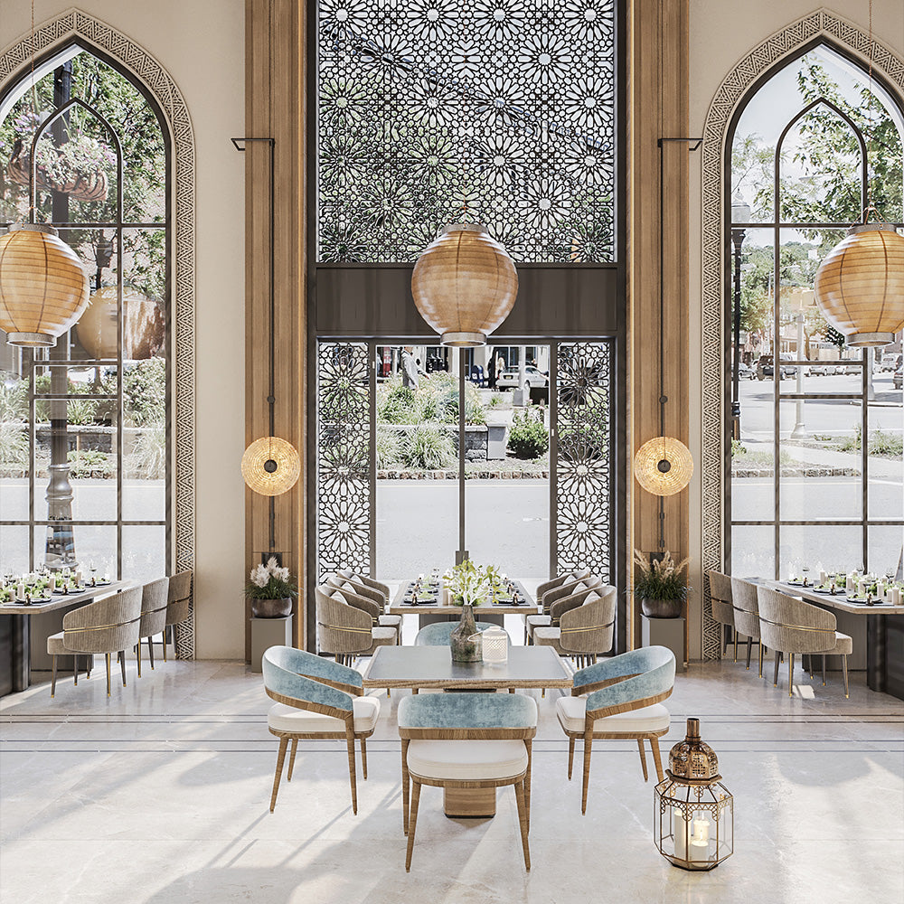 HUALIN Luxurious sintered stone dining tables, solid wood dining tables, dining chairs and comfortable booths. Customizable materials, colors and sizes