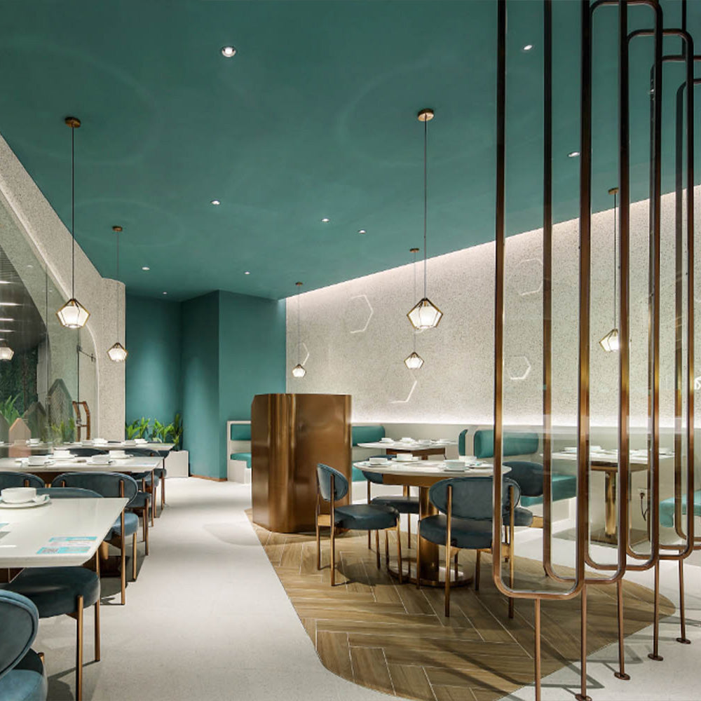 HUALIN Luxurious sintered stone dining tables, solid wood dining tables, dining chairs and comfortable booths. Customizable materials, colors and sizes