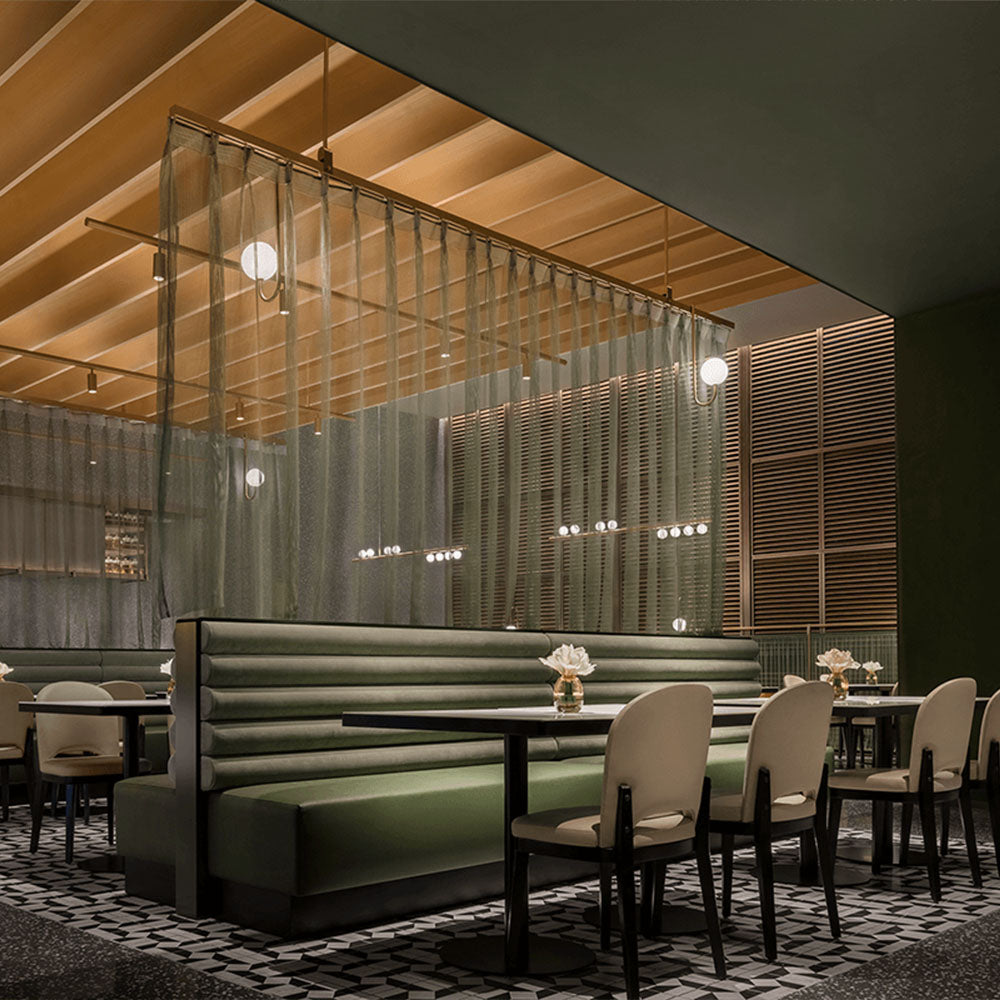 HUALIN Luxury restaurant hotel sofa booth customization