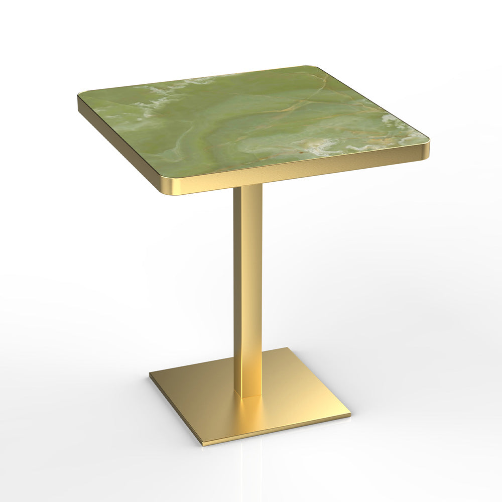 HUALIN Modern style restaurant stone pattern luxury rock slab dining table sintered stone dining table custom sizes and colors