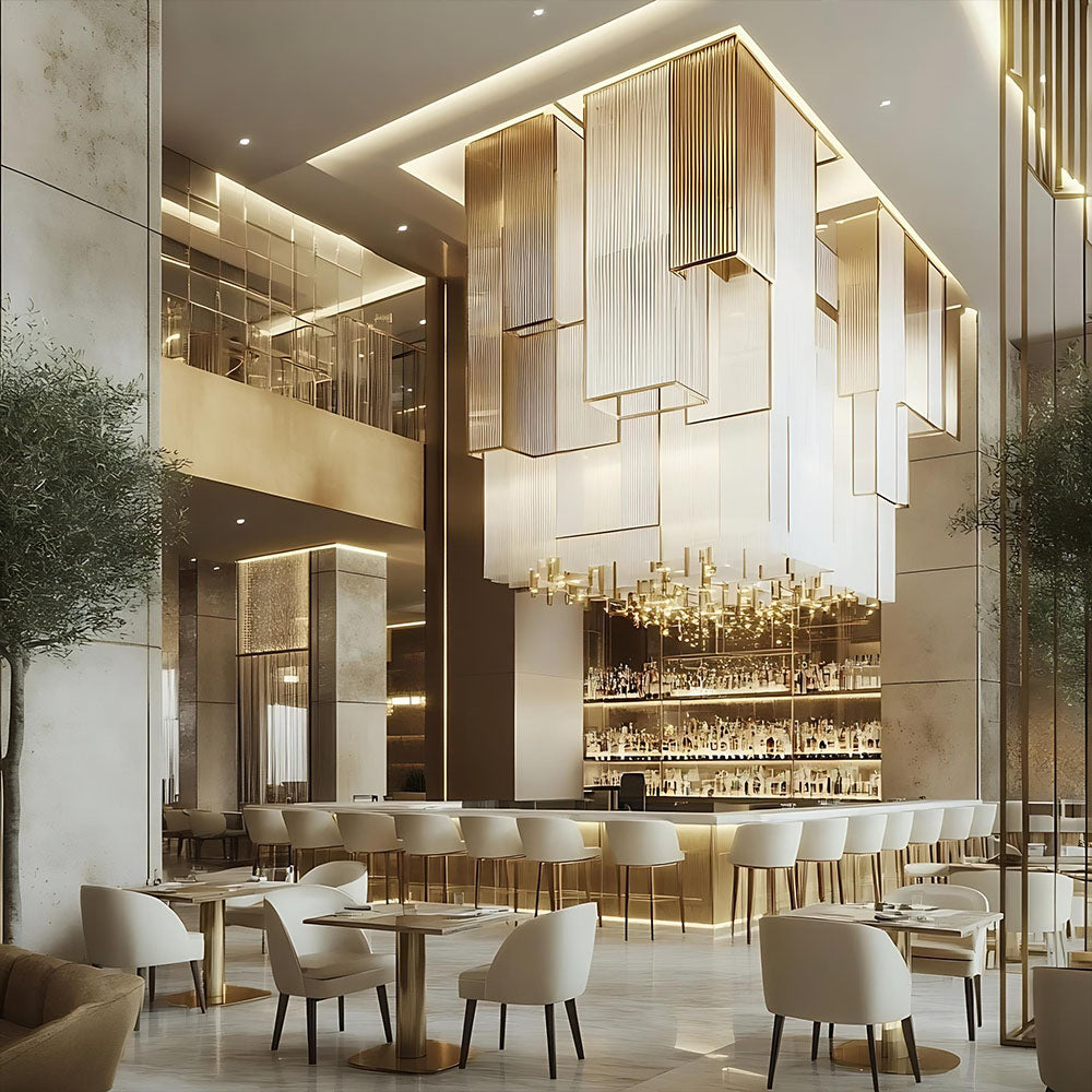 HUALIN Modern style hotel restaurant partition decorative screen dining area separation beautification