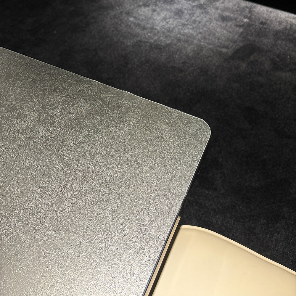 HUALIN Modern style theme restaurant luxury marble dining table with stainless steel legs, customizable size and color
