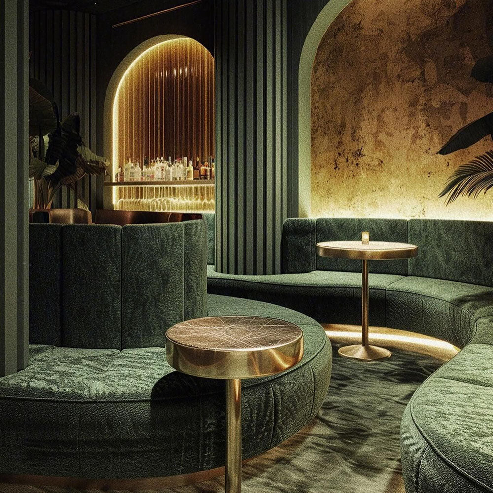 HUALIN Luxury restaurant hotel sofa booth customization