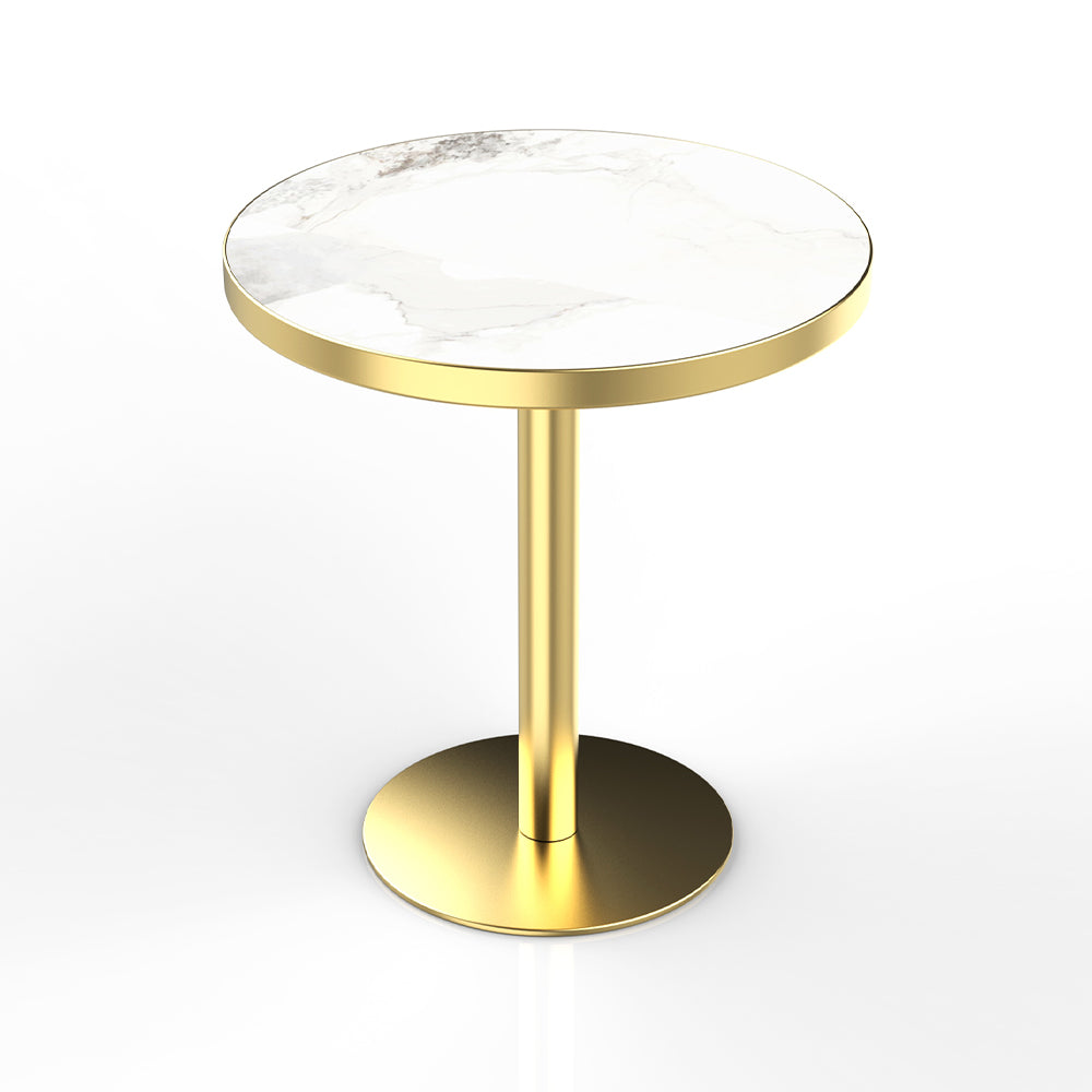 HUALIN Restaurant Luxury Sintered Stone Ceramic Dining Table And Chair Comfortable Booth