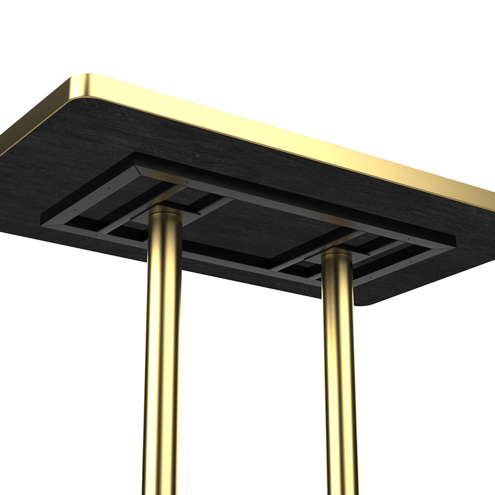 HUALIN Restaurant luxury sintered stone dining table with comfortable chairs, customizable material, color and size