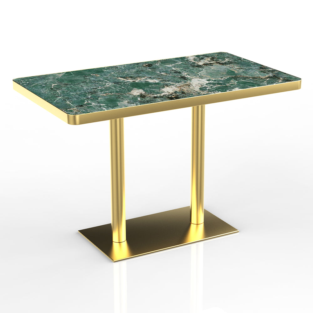 HUALIN Restaurant luxury sintered stone dining table with comfortable chairs, customizable material, color and size