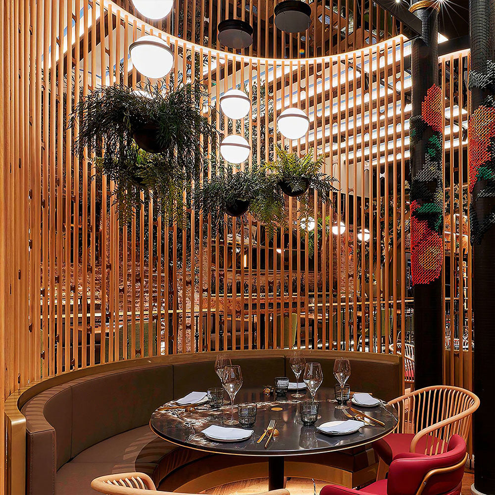 HUALIN Modern style hotel restaurant partition decorative screen dining area separation beautification