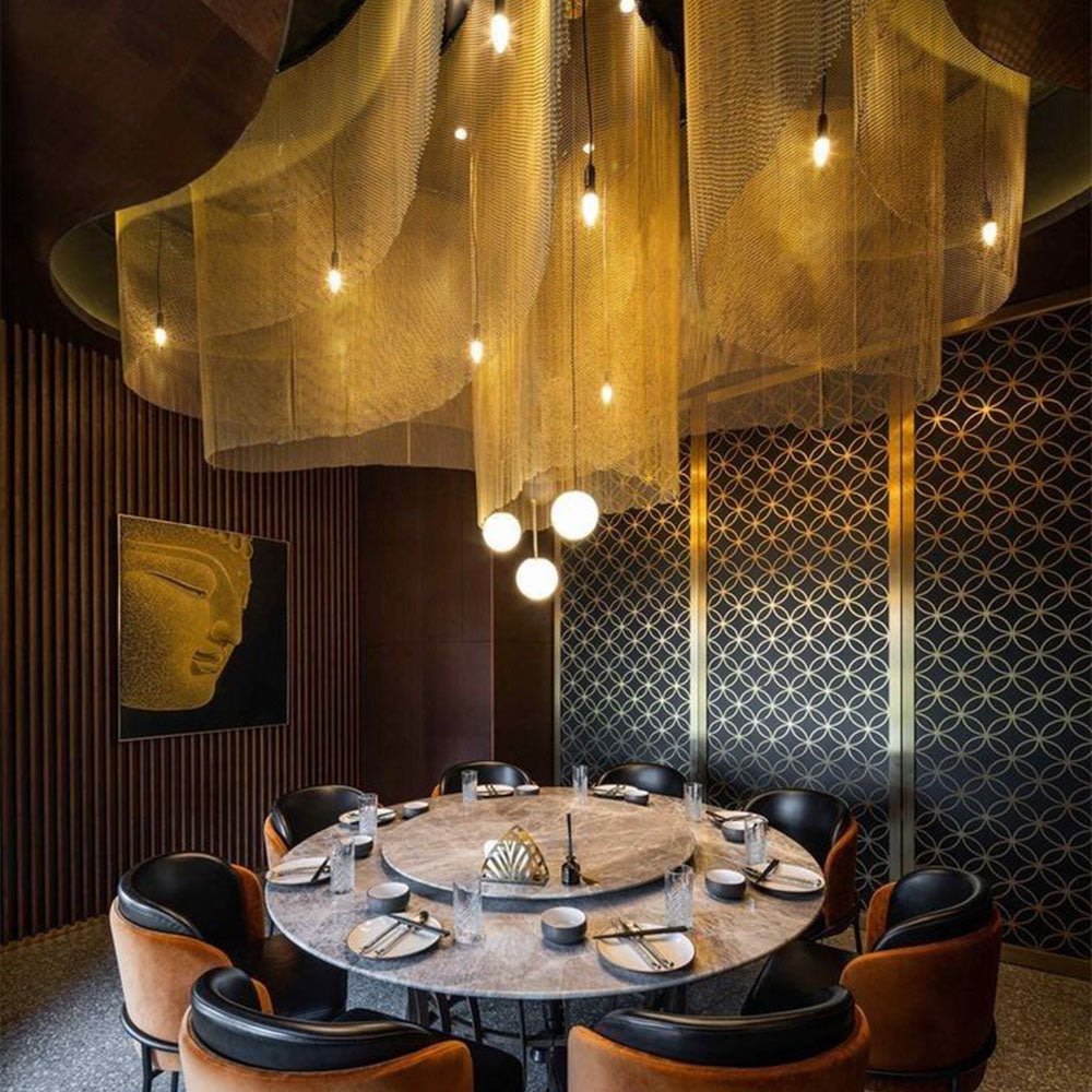 HUALIN Modern style hotel restaurant partition decorative screen dining area separation beautification
