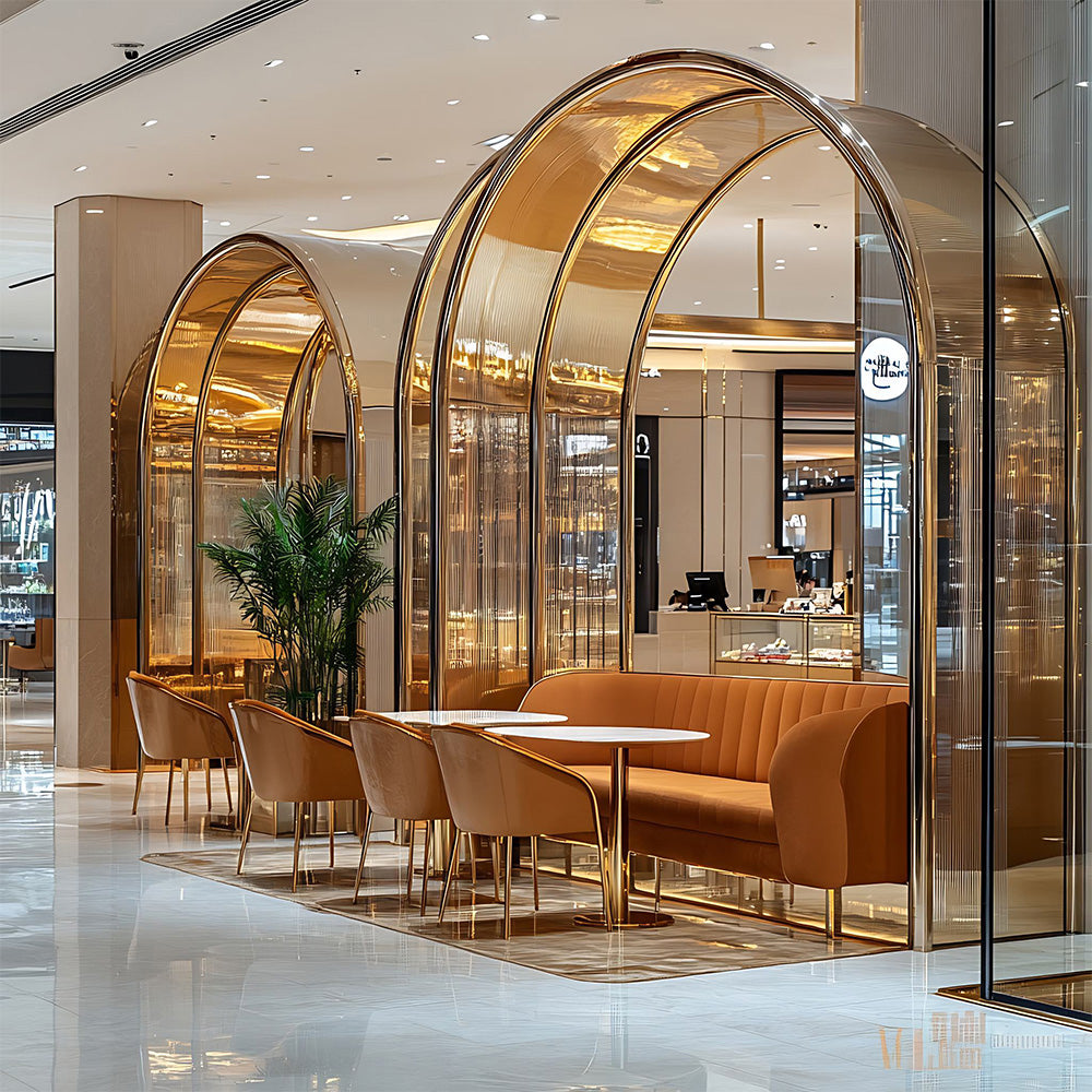 HUALIN Modern style hotel restaurant partition decorative screen dining area separation beautification