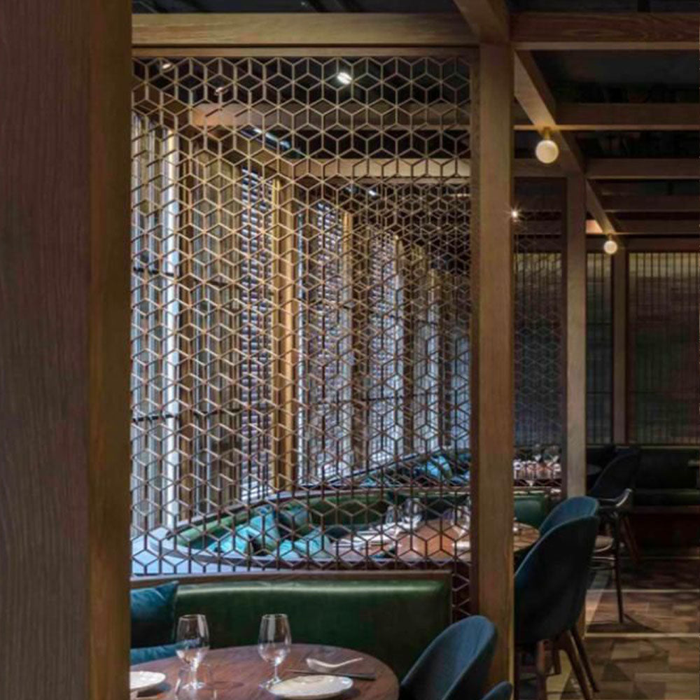 HUALIN Modern style hotel restaurant partition decorative screen dining area separation beautification
