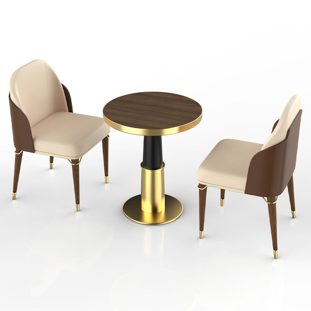 HUALIN Restaurant luxury sintered stone ceramic dining table with comfortable chair