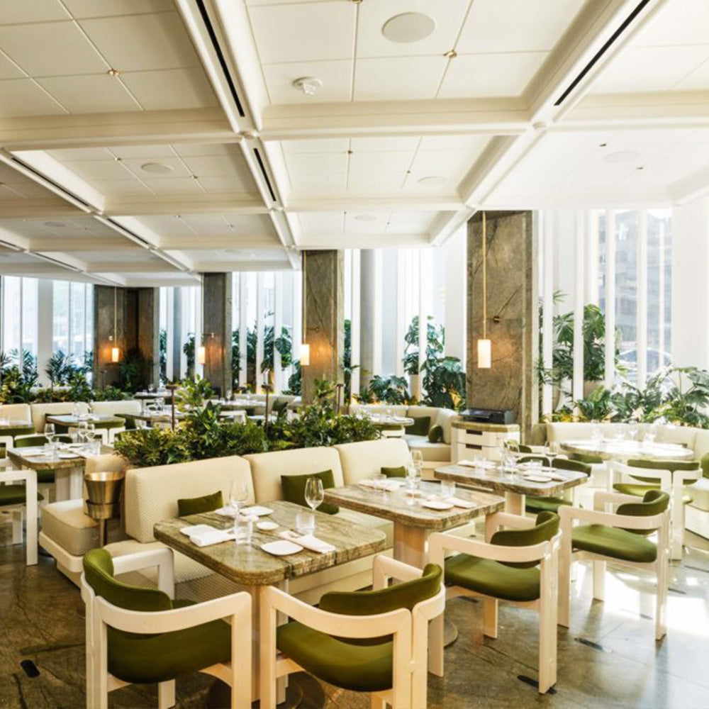 HUALIN Luxurious sintered stone dining tables, solid wood dining tables, dining chairs and comfortable booths. Customizable materials, colors and sizes