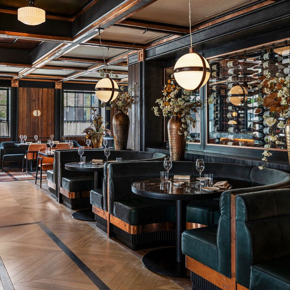 HUALIN Luxury restaurant hotel sofa booth customization