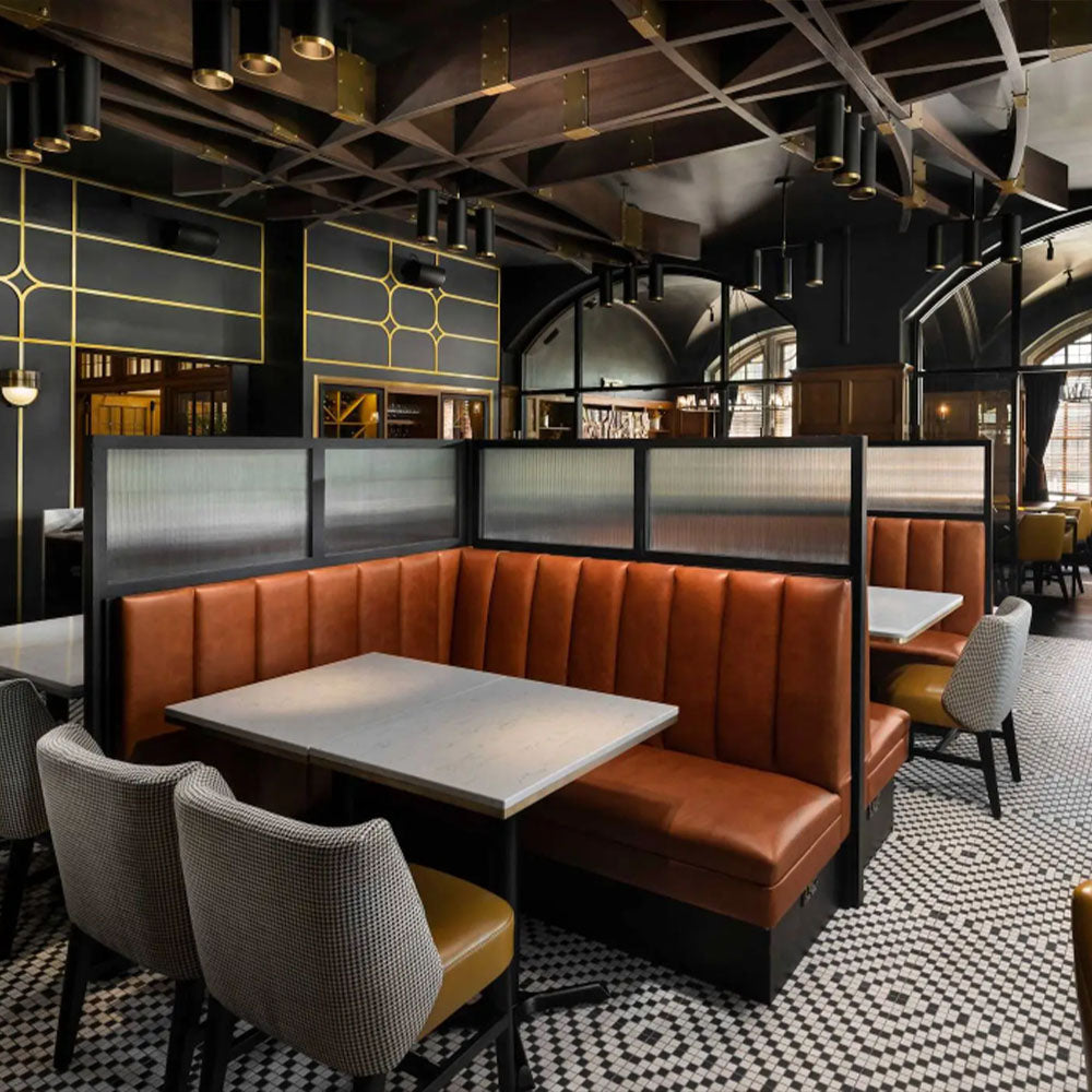 HUALIN Luxury restaurant hotel sofa booth customization