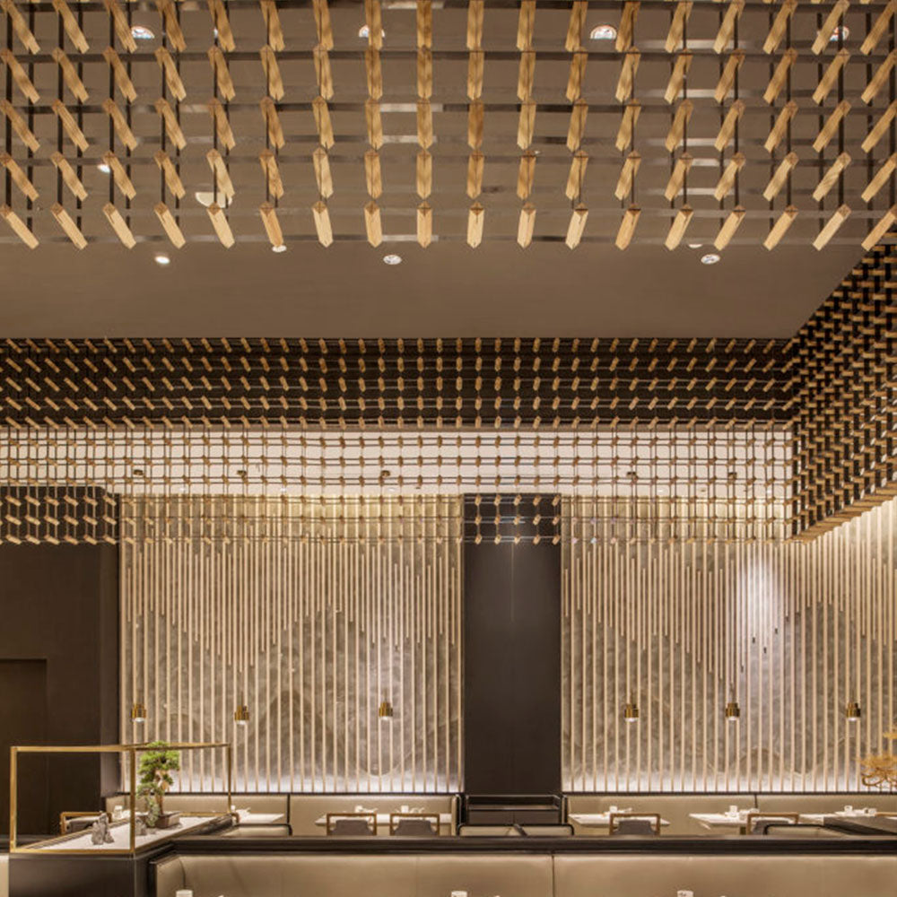 HUALIN Modern style hotel restaurant partition decorative screen dining area separation beautification