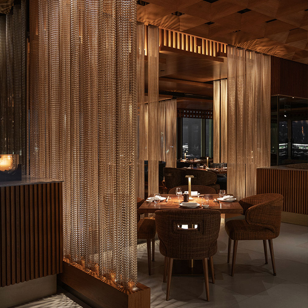 HUALIN Modern style hotel restaurant partition decorative screen dining area separation beautification