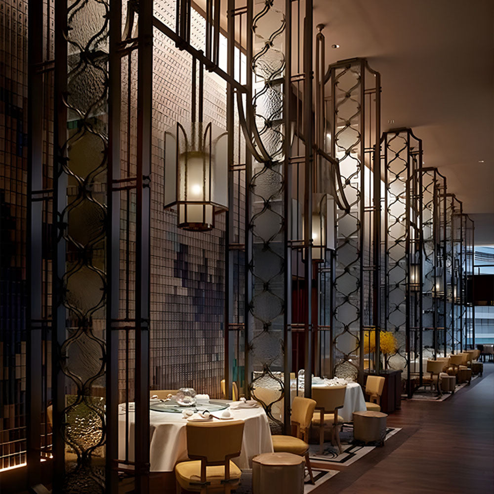 HUALIN Modern style hotel restaurant partition decorative screen dining area separation beautification