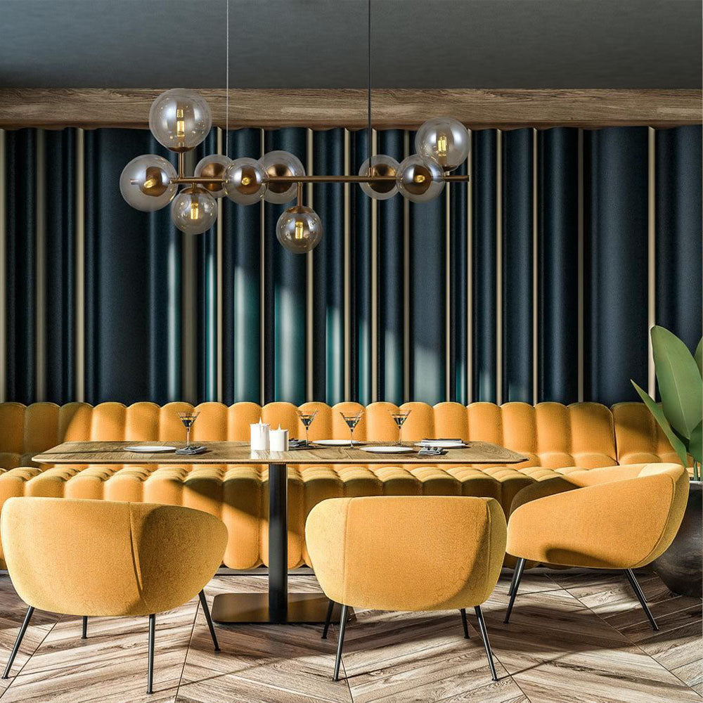 HUALIN Luxury restaurant hotel sofa booth customization