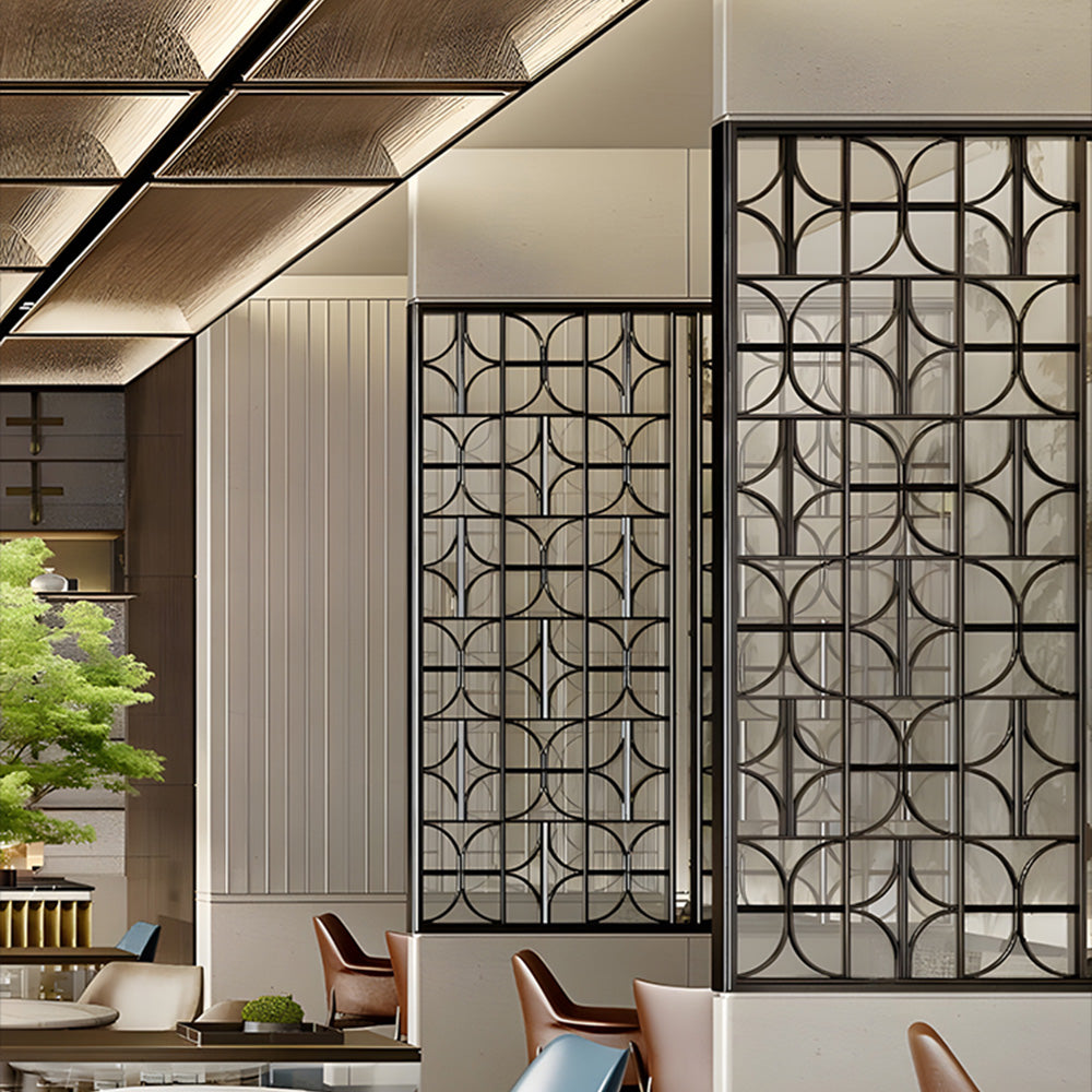HUALIN Modern style hotel restaurant partition decorative screen dining area separation beautification