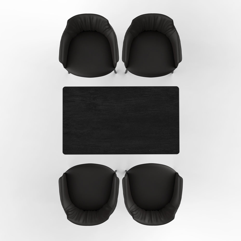HUALIN Restaurant luxury sintered stone ceramic dining table with comfortable chair