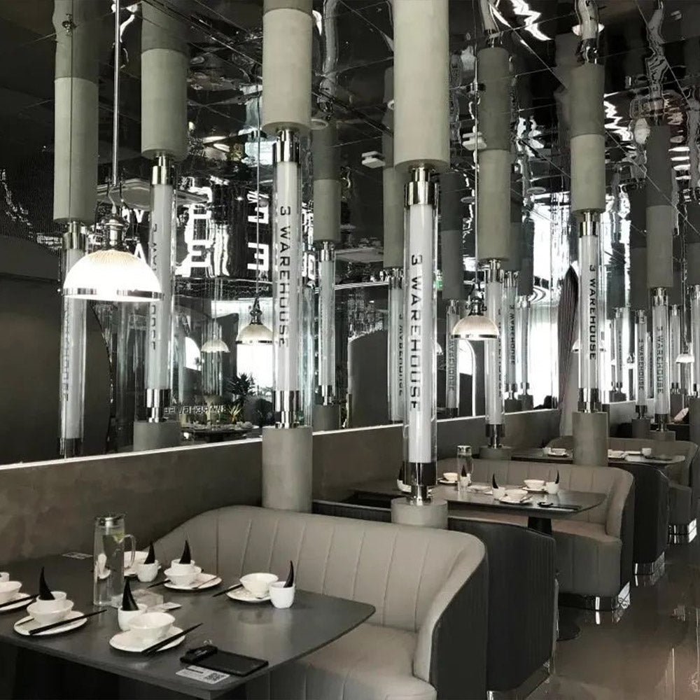 HUALIN Luxurious sintered stone dining tables, solid wood dining tables, dining chairs and comfortable booths. Customizable materials, colors and sizes