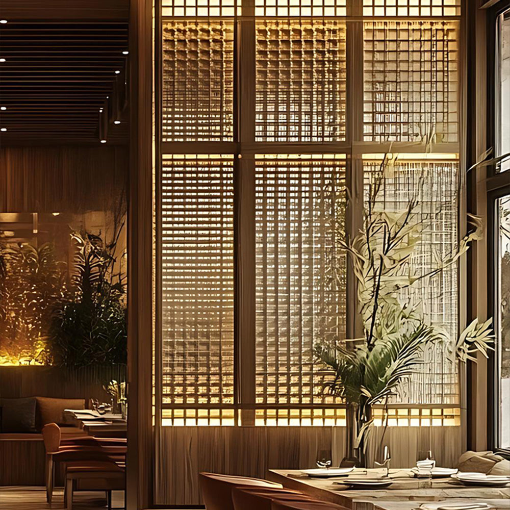HUALIN Modern style hotel restaurant partition decorative screen dining area separation beautification