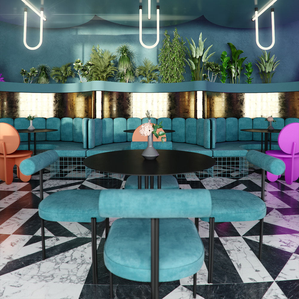 HUALIN Luxury restaurant hotel sofa booth customization