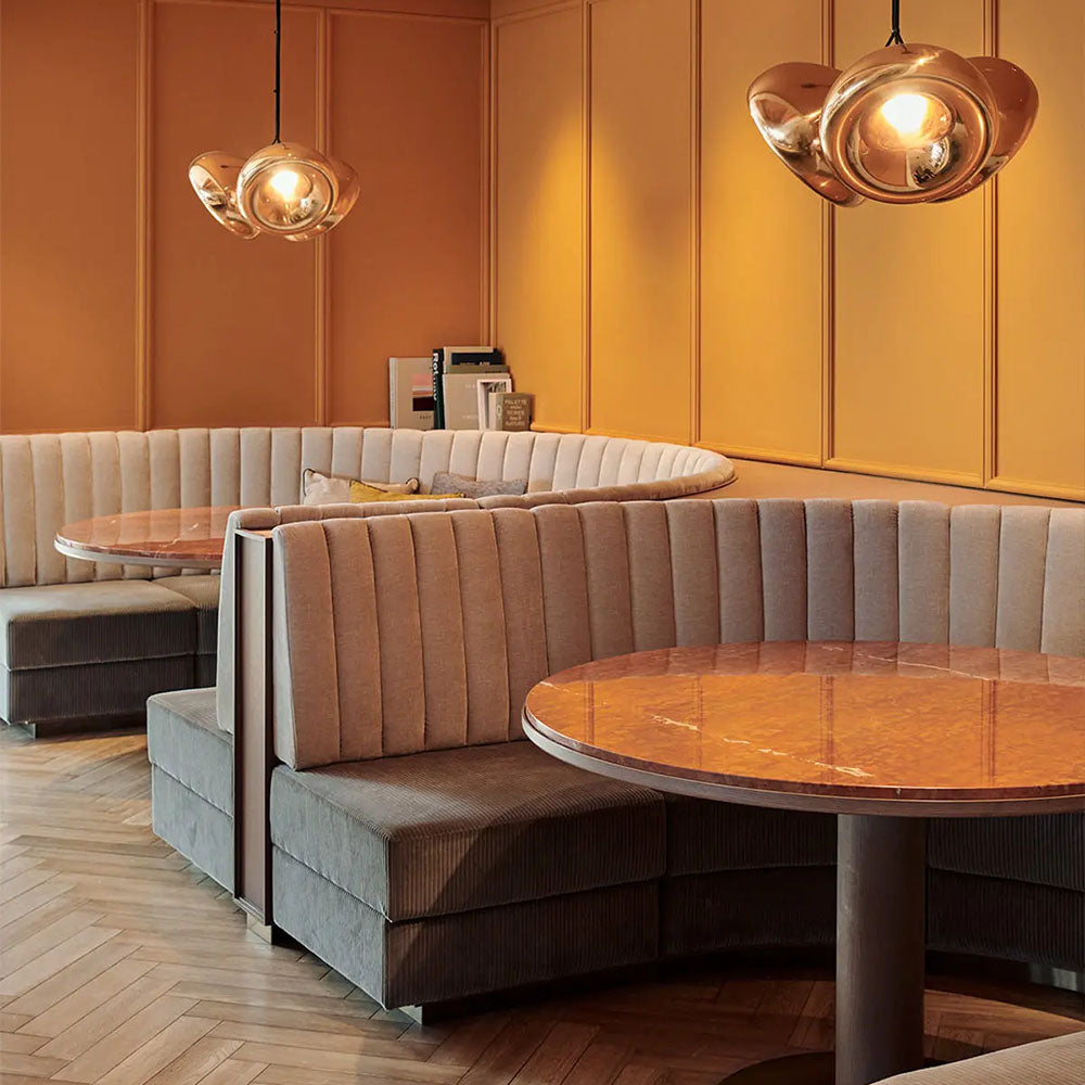 HUALIN Luxury restaurant hotel sofa booth customization