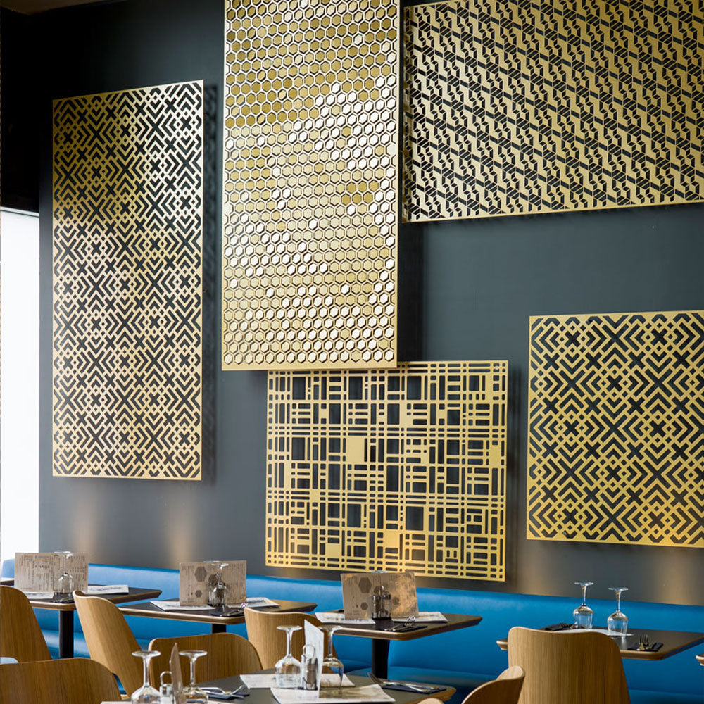 HUALIN Modern style hotel restaurant partition decorative screen dining area separation beautification
