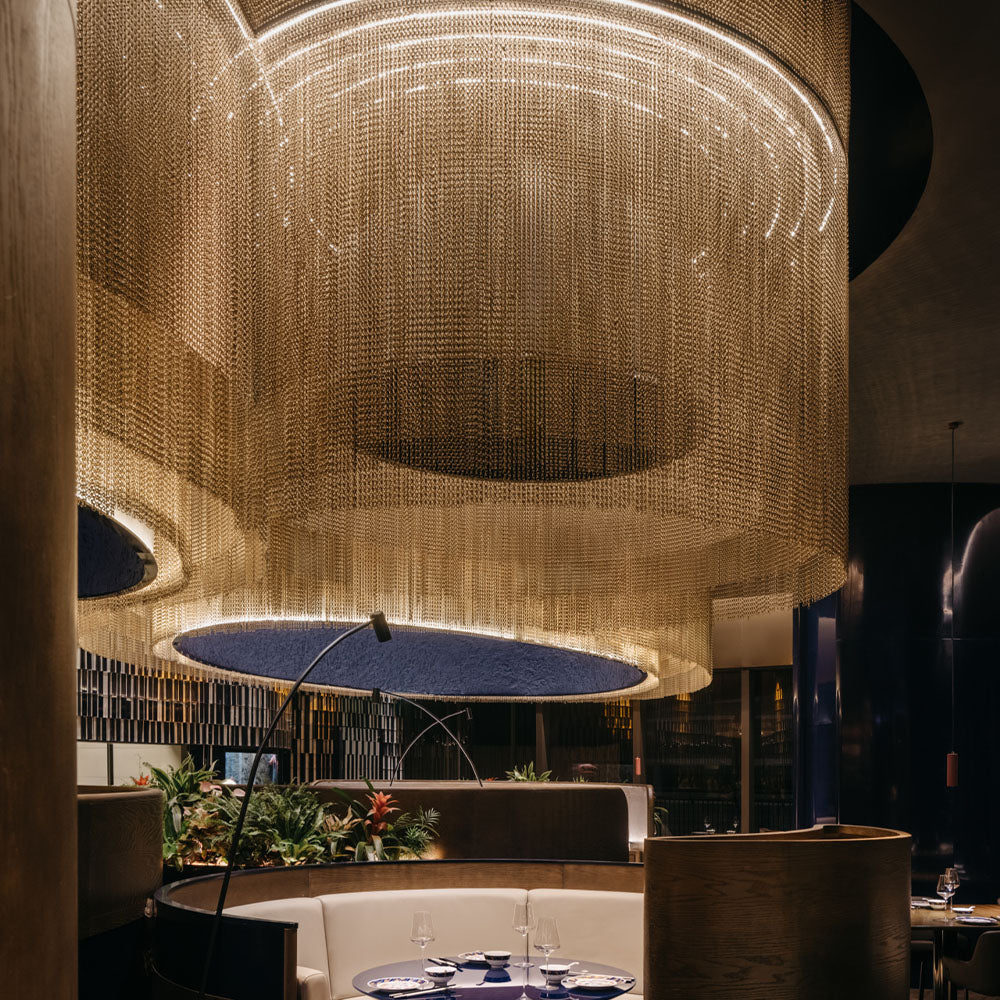 HUALIN Modern style hotel restaurant partition decorative screen dining area separation beautification