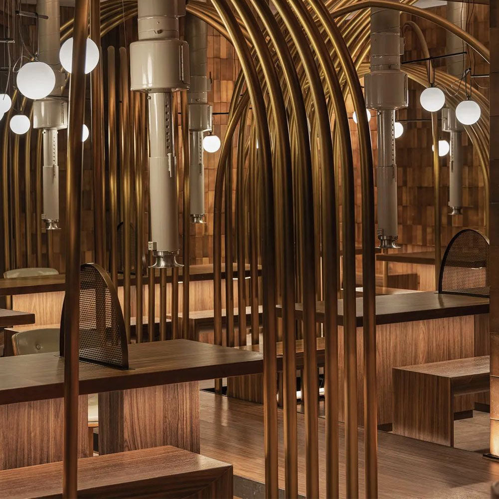 HUALIN Modern style hotel restaurant partition decorative screen dining area separation beautification
