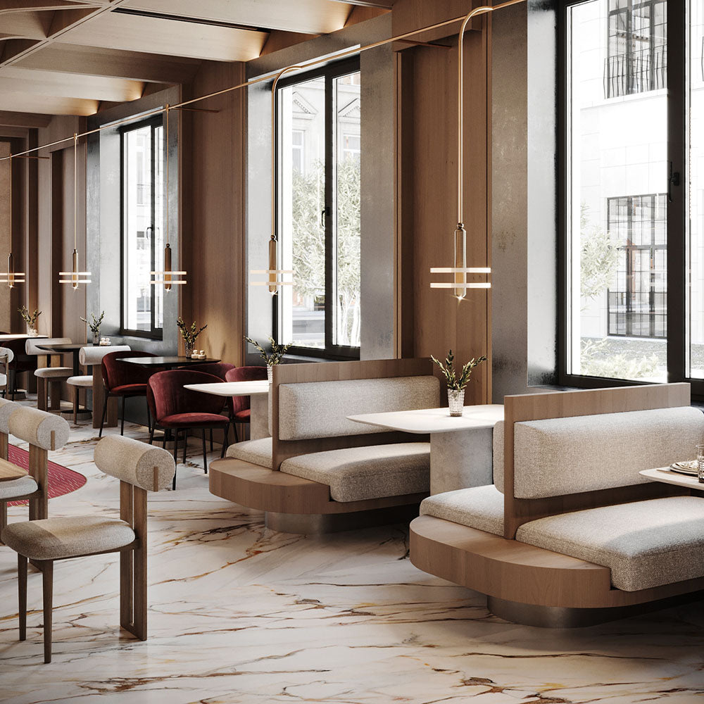 HUALIN Luxury restaurant hotel sofa booth customization