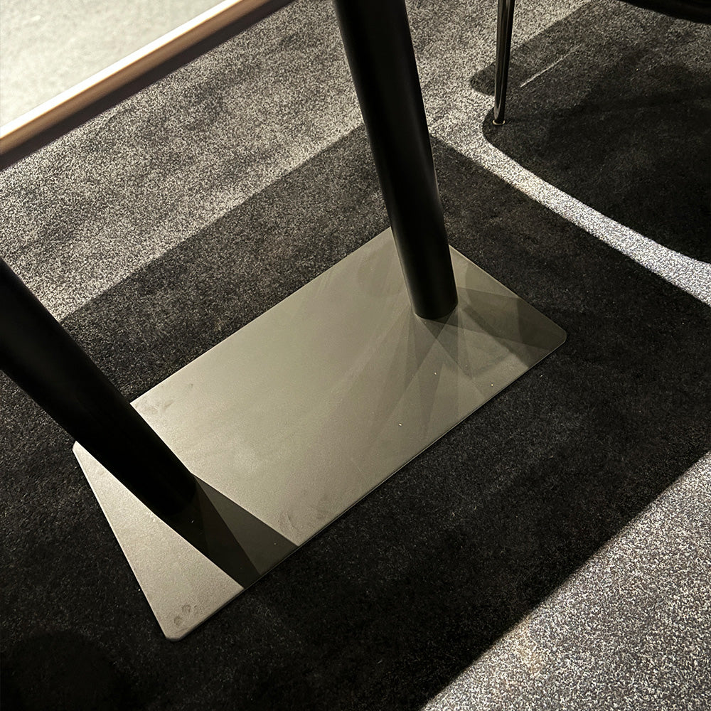 HUALIN Modern style theme restaurant luxury marble dining table with stainless steel legs, customizable size and color