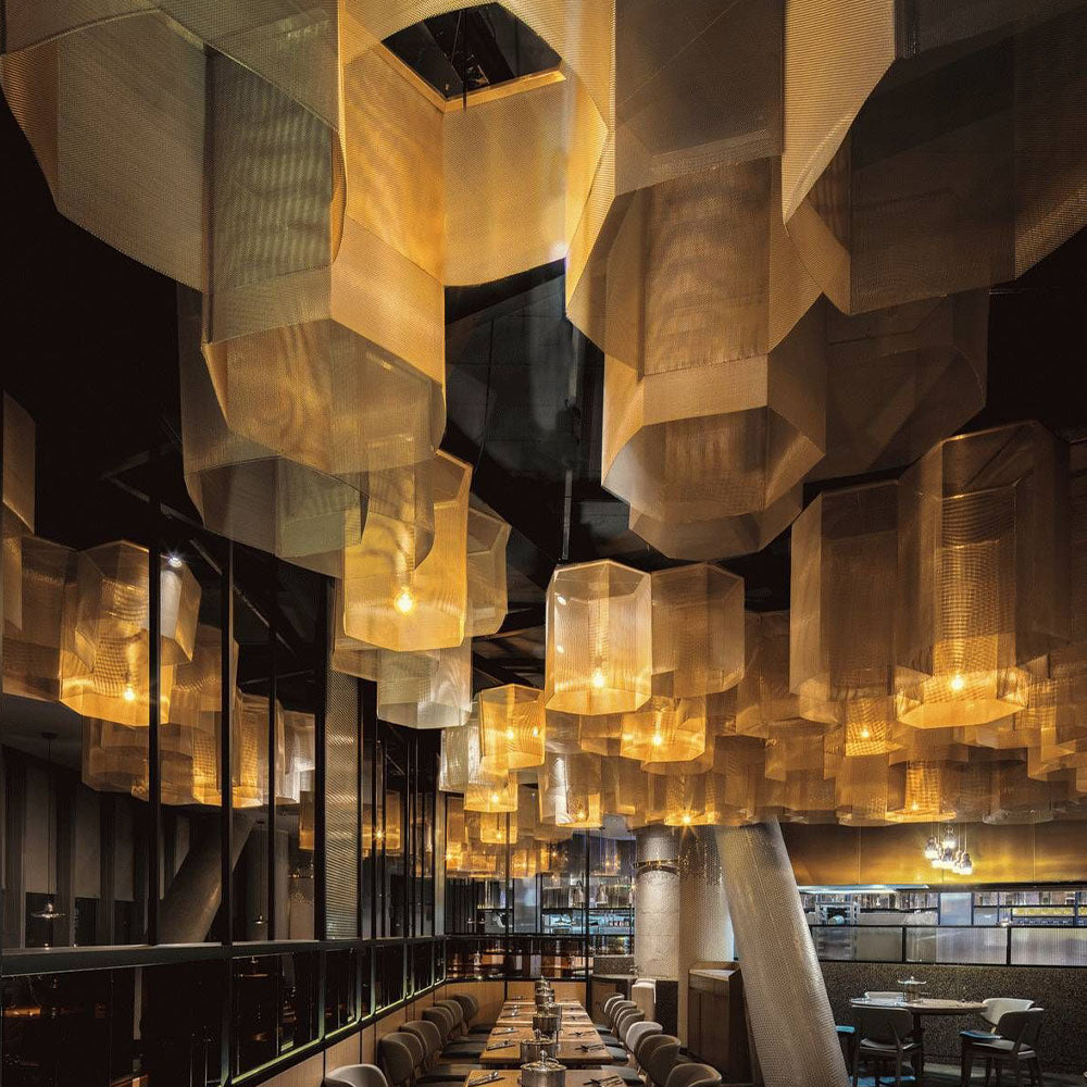 HUALIN Modern style hotel restaurant partition decorative screen dining area separation beautification