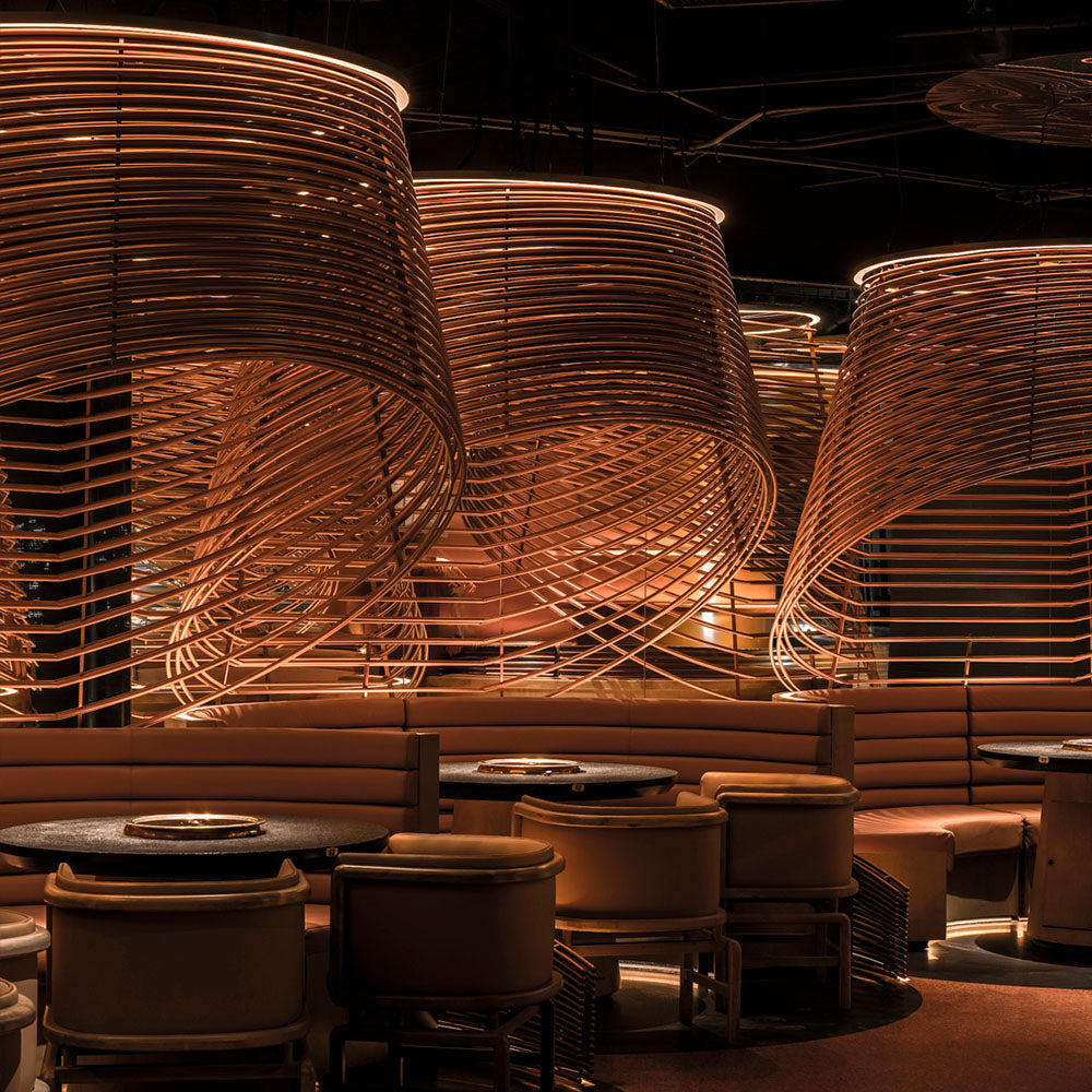 HUALIN Modern style hotel restaurant partition decorative screen dining area separation beautification