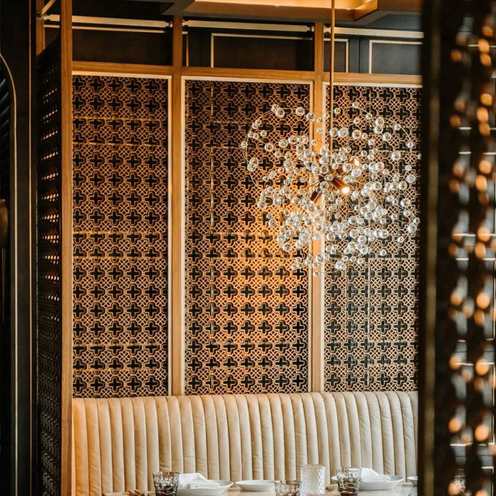 HUALIN Modern style hotel restaurant partition decorative screen dining area separation beautification