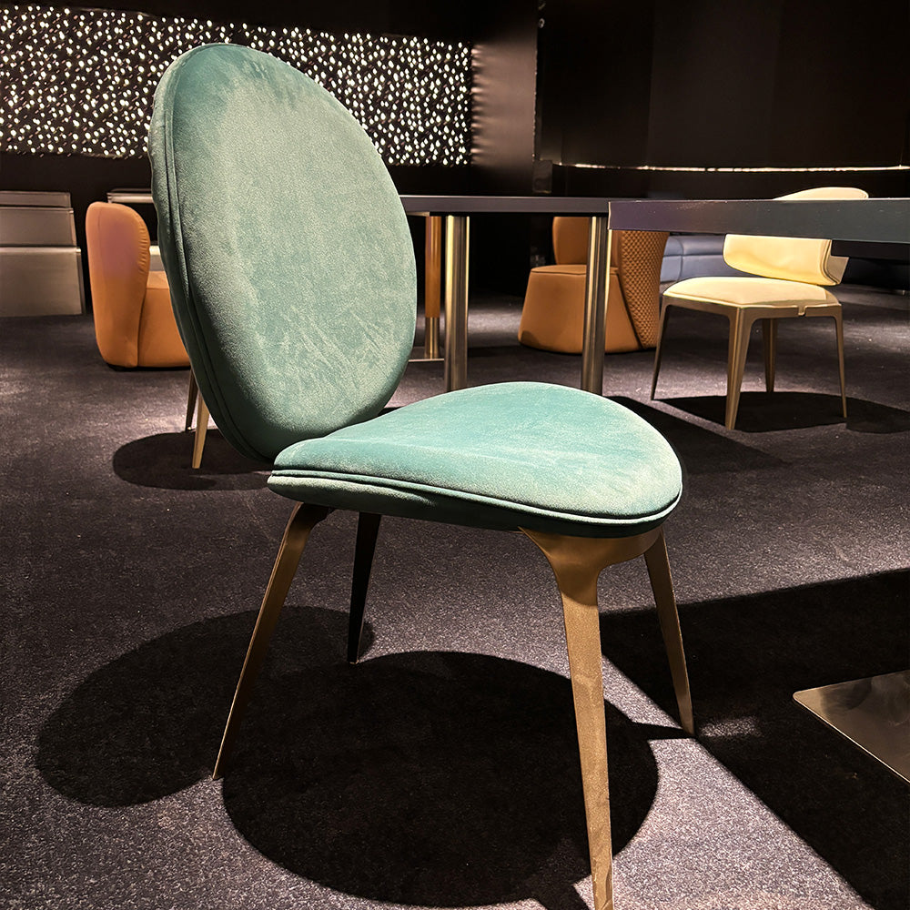 HUALIN Modern style theme restaurant luxury marble dining table with stainless steel legs, customizable size and color