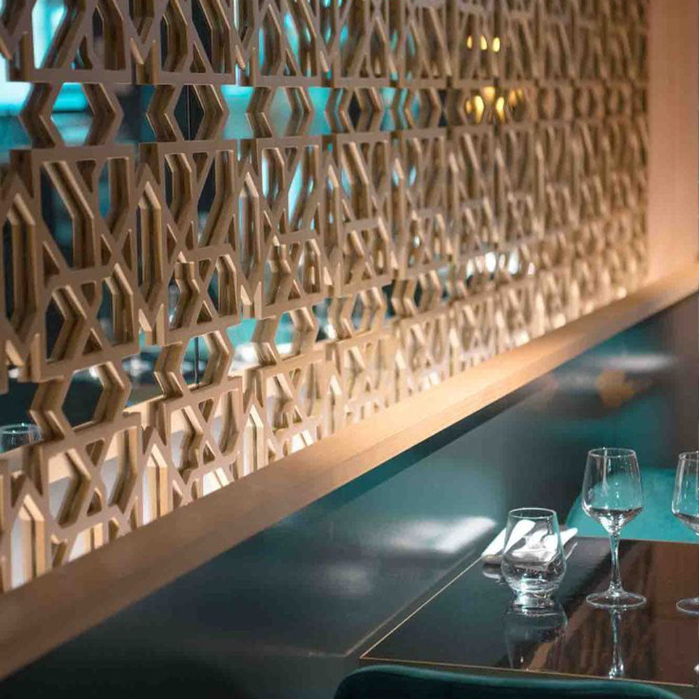 HUALIN Modern style hotel restaurant partition decorative screen dining area separation beautification