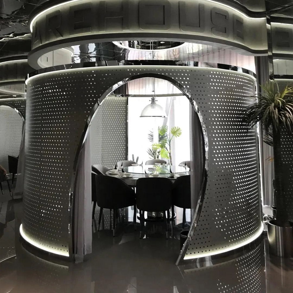 HUALIN Luxurious sintered stone dining tables, solid wood dining tables, dining chairs and comfortable booths. Customizable materials, colors and sizes