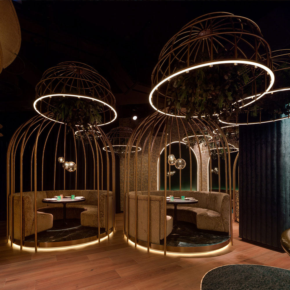 HUALIN Modern style hotel restaurant partition decorative screen dining area separation beautification