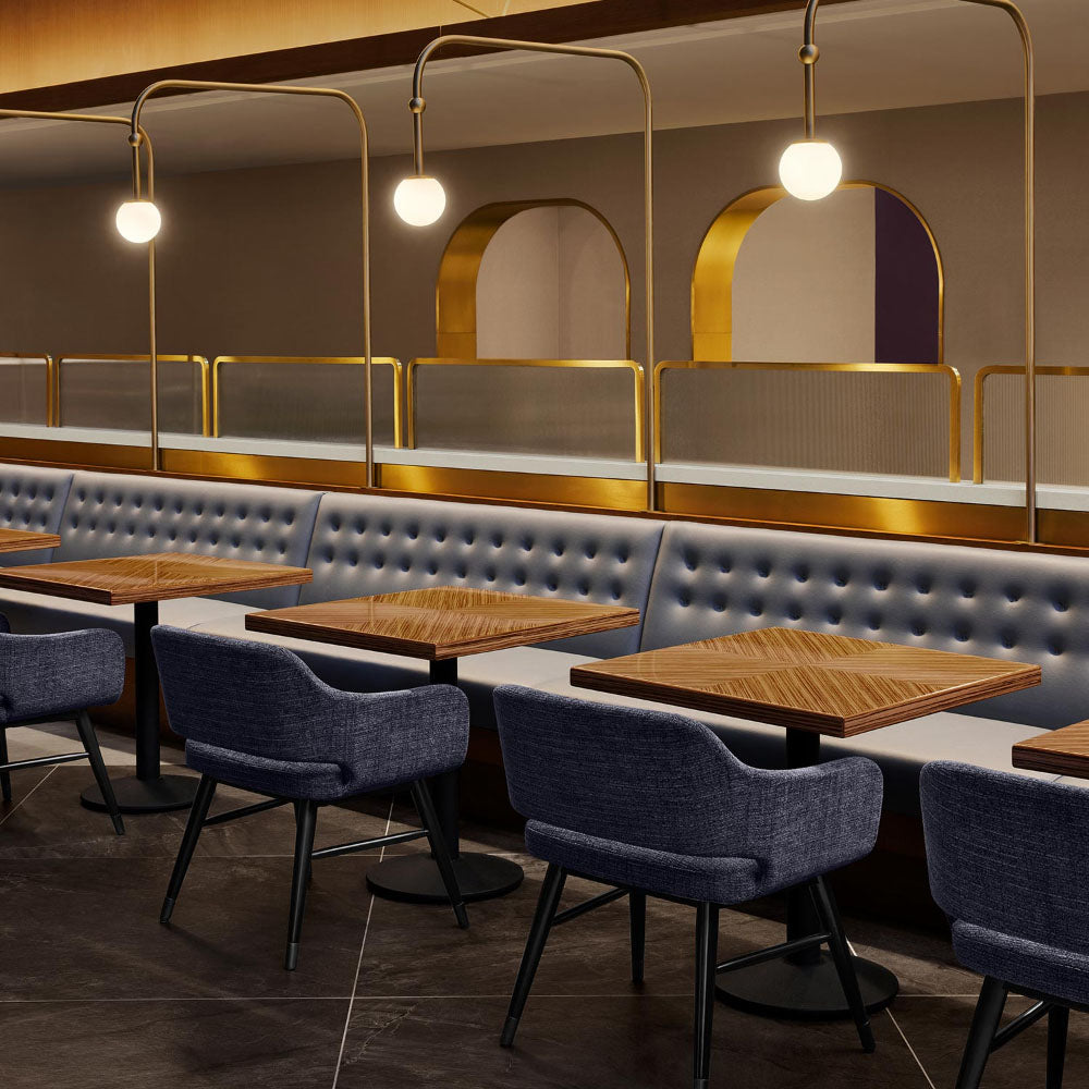 HUALIN Luxury restaurant hotel sofa booth customization