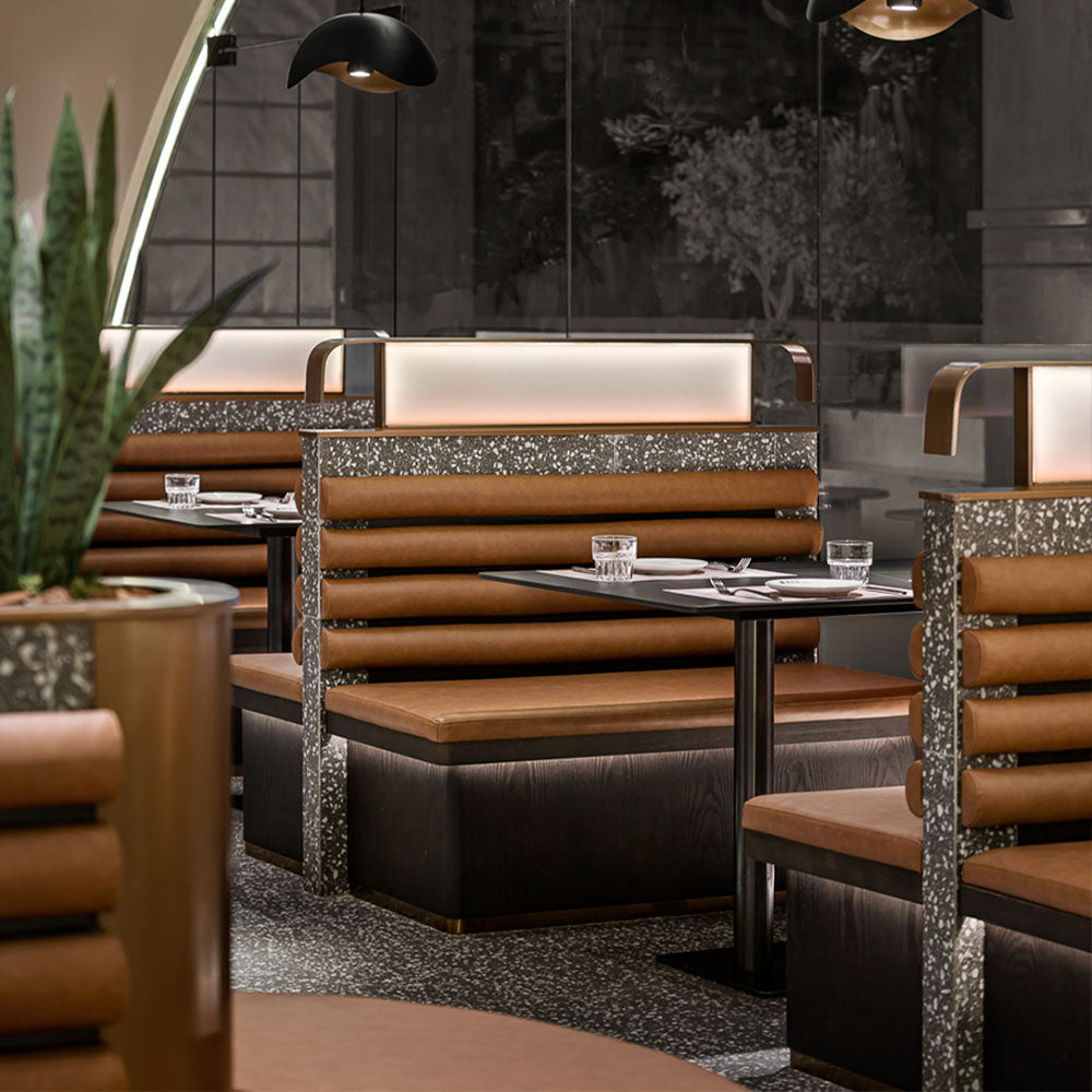 HUALIN Luxury restaurant hotel sofa booth customization